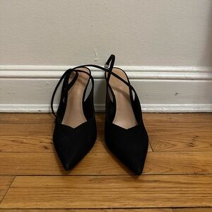 Schutz Nawa Heel ┃Black Suede ┃Size 9